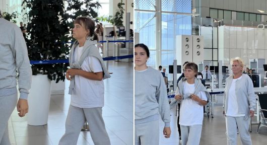 구호물자를 싣고 가자지구에 접근하려다 이스라엘에 저지당한 뒤 공항에서 추방되고 있는 스웨덴 기후운동가 그레타 툰베리 및 글로벌 수무드 함대(GSF) 구성원들. (사진=이스라엘 외교부 엑스(X) 갈무리)