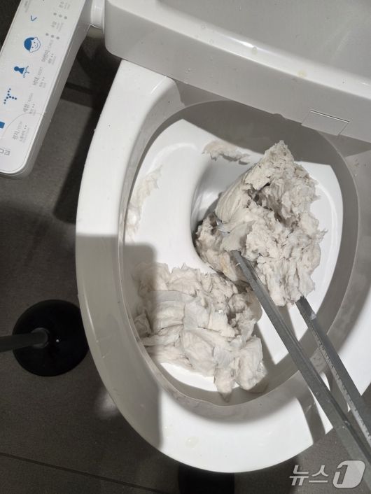 김은혜 국회의원이 제시한 변기 사진.(독자 제공. 재배포 및 DB금지)2025.10.27/뉴스1