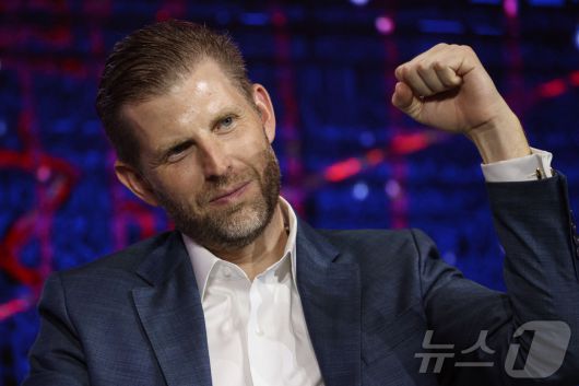 에릭 트럼프. 2025.08.29 ⓒ 로이터=뉴스1 ⓒ News1 이지예 객원기자