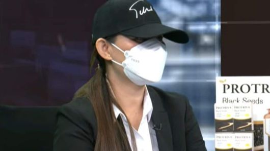 남편과 미인대회 수상자의 불륜을 폭로한 아내 A 씨. (유튜브 갈무리)