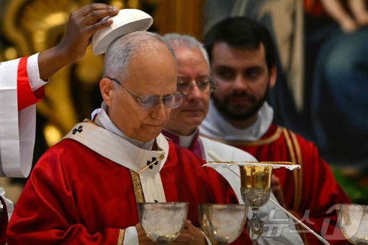 레오 14세 교황의 모습 ⓒ AFP=뉴스1