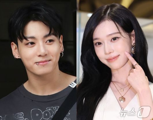 방탄소년단 정국(왼쪽), 에스파 윈터 ⓒ 뉴스1 DB