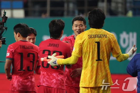 축구대표팀이 북중미 월드컵 조별리그에서 멕시코, 남아공, 유럽 플레이오프 승자와 격돌한다. /뉴스1 ⓒ News1 황기선 기자