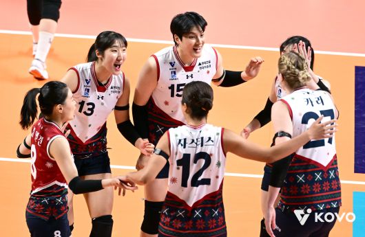 현대건설이 GS칼텍스를 3-1로 꺾었다.(KOVO제공)