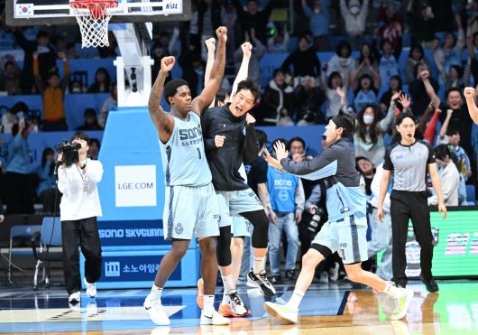 고양 소노는 1일 열린 대구 한국가스공사와 경기에서 70-69로 역전승하며 홈 7연패 사슬을 끊었다. (KBL 제공)