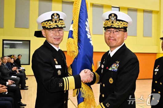 해군 1함대 사령관 취임식.(해군1함대 제공, 재판매 및 DB 금지) 2026.1.14/뉴스1