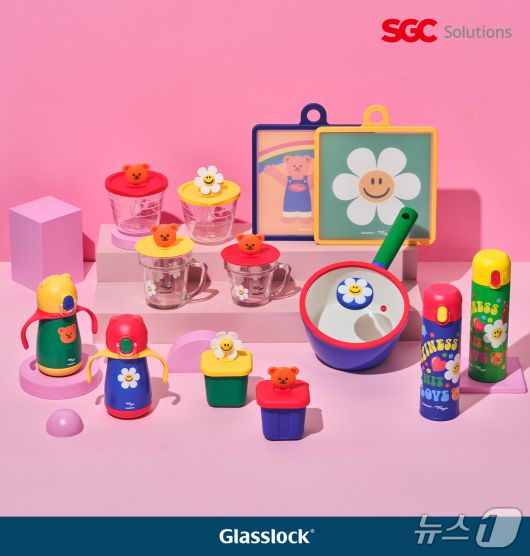 글라스락 위글위글 컬래버 제품. (글라스락 제공)