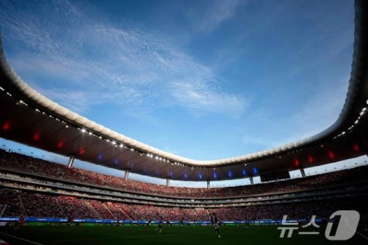 홍명보호의 2026 FIFA 북중미 월드컵 조별리그 1·2차전이 열리는 멕시코 과달라하라의 에스타디오 아크론. ⓒ AFP=뉴스1