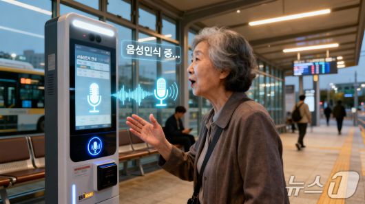 자연어 질문으로 AI 음성인식 안내를 받고 는 가상 이미지.(업체측 제공)