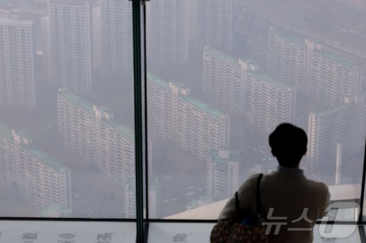 서울 송파구 롯데월드타워 서울스카이에서 바라본 아파트 단지 모습. 2026.1.15/뉴스1 ⓒ News1 김성진 기자