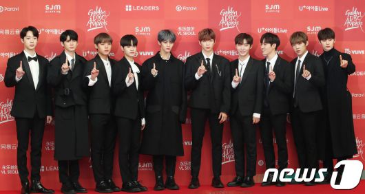 워너원 라이관린, 옹성우, 박지훈, 이대휘, 배진영, 강다니엘, 윤지성, 김재환, 박우진, 황민현. 2019.1.5/뉴스1 ⓒ News1 권현진 기자