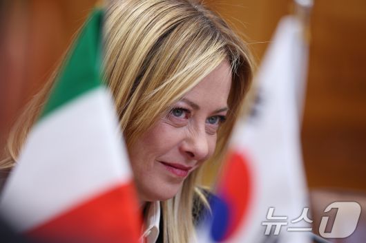 조르자 멜로니 이탈리아 총리가 19일 청와대에서 열린 이재명 대통령과의 확대회담에 참석해 있다. 2026.1.19/뉴스1 ⓒ News1 이재명 기자