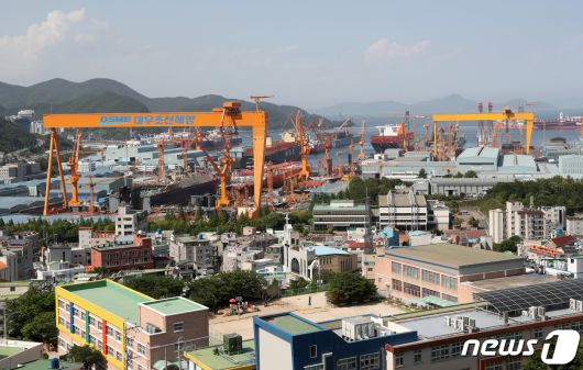 경남 거제시 옥포조선소 전경. 2023.5.23/뉴스1 ⓒ News1 윤일지 기자