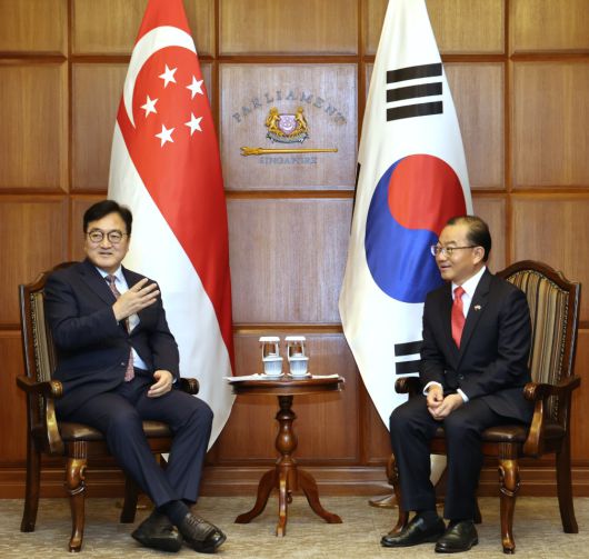 우원식 의장이 싱가포르 시아 키앤 펭 의장과 면담하고 있다. 2026.01.20 (국회의장실 제공)