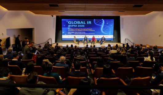 13일(현지시간) 미국 샌프란시스코 한 호텔에서 열린 'Global IR @ JPM' 행사장 전경. (한국바이오협회 제공)