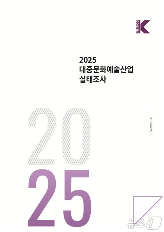 2025 대중문화예술산업 실태조사 표지