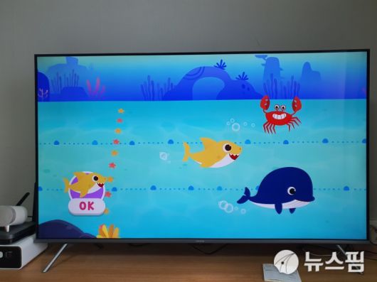 [서울=뉴스핌] 임성봉 기자 = 올인원플레이Z에서 어린이용 콘텐츠를 실행시킨 화면. 2022.02.08 imbong@newspim.com