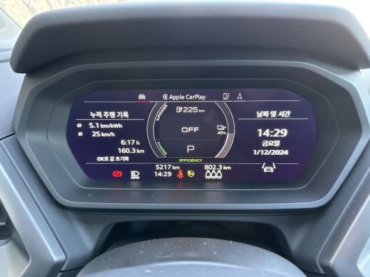 160km를 주행한 뒤에도 225km 주행이 가능했던 아우디 Q4 이트론 [사진= 정승원 기자]