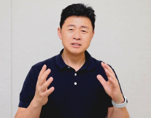 송형석 와이즈에이아이 대표가 뉴스핌과 인터뷰를 진행하고 있다.