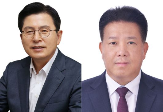 [서울=뉴스핌] 한태희 기자 = 제21대 대통령 선거에 무소속으로 출마한 기호 7번 황교안 후보(좌)와 기호 8번 송진호 후보(우) [사진=중앙선거관리위원회] 2025.05.19 ace@newspim.com
