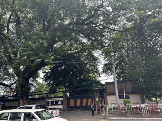 [방콕=뉴스핌] 홍우리 특파원 = 재외 투표가 시작된 20일 미얀마 경제 수도 양곤의 한국 대사관. 2025.05.20 hongwoori84@newspim.com