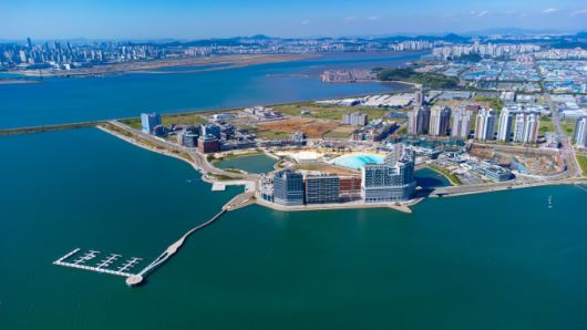 시화호와 거북섬 전경. [사진=시흥시]