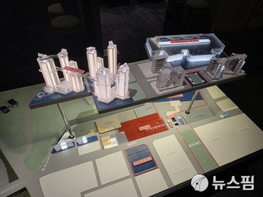 [서울=뉴스핌] 송현도 기자 = HDC현대산업개발의 지하개발 모형도. 2025.06.10 dosong@newspim.com