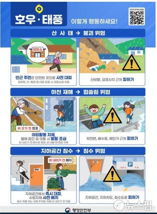 [국민행동요령 포스터=행안부 제공]