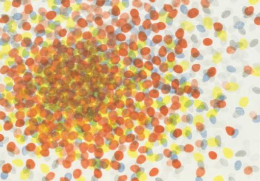 [서울=뉴스핌]이영란 미술전문기자=곽인식 '작품 81-c'. 1981. 캔버스 종이에 수채. 164.5x227cm. 유족 소장 2025.06.10 art29@newspim.com