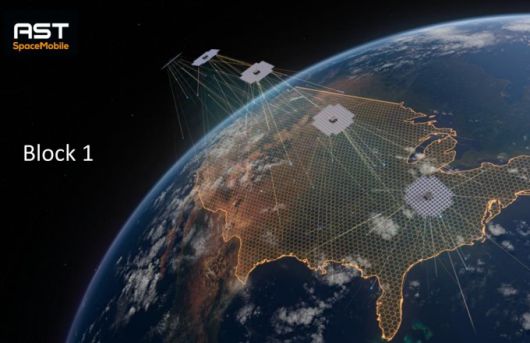 AST 스페이스모바일의 블록1 블루버드 위성 이미지 [사진 = 업체 홈페이지]