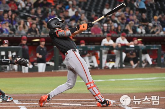 [애리조나 로이터=뉴스핌] 샌프란시스코의 이정후가 1회 1타점 적시 3루타를 쳤다. 2025.07.03 wcn05002@newspim.com