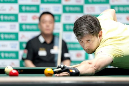 마르티네스가 7일 하나카드 챔피언십 PBA 결승에서 샷을 하고 있다. [사진=PBA]