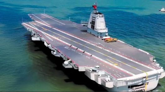 지난해 6월 20일 중국 국영 CCTV가 공개한 중국의 세번째 항공모함 푸젠 영상. 함재기 J‑15T 플랭커 전투기를 탑재한 항모 푸젠은 전자기식(EMALS) 사출방식을 채택했다. [사진=중국 CCTV] 2025.07.13 gomsi@newspim.com