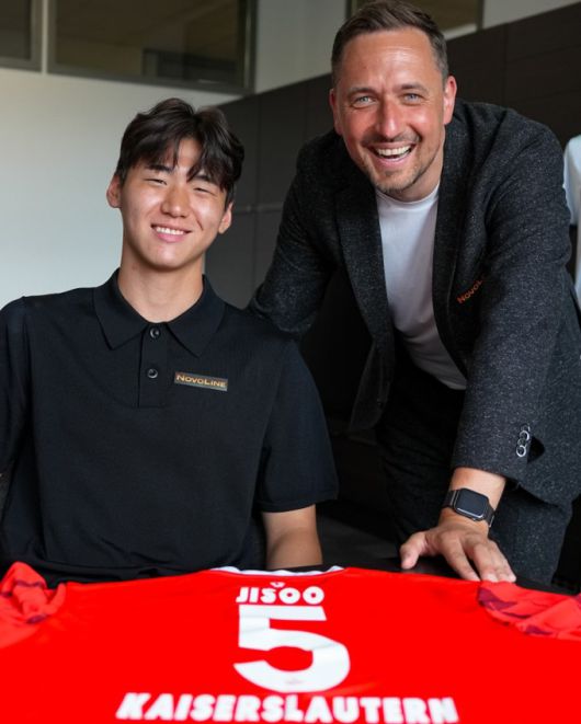 독일 2부 카이저슬라우테른으로 임대 이적한 김지수. [사진=카이저슬라우테른 SNS]