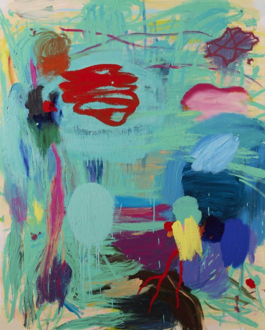 [서울=뉴스핌]이영란 편집위원/미술전문기자=김근중, Natural Being-There or here(그곳 혹은 이곳)24-22, 2024, Acrylic on canvas, 162.3x130.4cm [사진=진주시립이성자미술관] 2025.07.21 art29@newspim.com