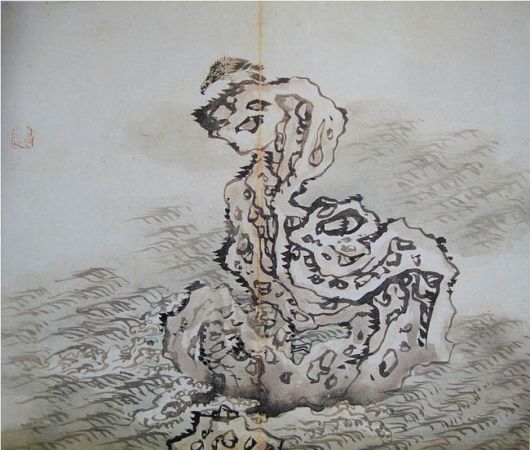 [서울=뉴스핌]이영란 미술전문기자=단원 김홍도의 '을묘년화첩' 중 '해암호취도'.1795. 바ㅅ닷가 괴석에 앉아 파도를 응시하는 독수리를 빠른 필치와 적절한 먹의 농담으로 능숙하게 표현한 단원의 솜씨를 확인할 수 있는 걸작이다.   2025.07.27 art29@newspim.com