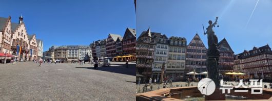 프랑크푸르트 시내 뢰머광장 전경들. [사진=박노훈 기자]