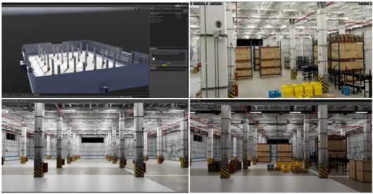 디지털트윈플랫폼 활용_실시간 공정시뮬레이션. [사진=씨이랩]