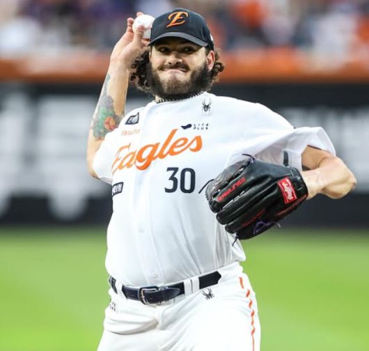 [서울=뉴스핌] 한화의 외국인 투수 코디 폰세가 지난 12일 대전 롯데와의 경기에서 역투하고 있다. [사진 = 한화] 2025.08.12 wcn05002@newspim.com