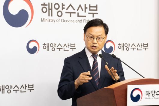 김성범 해양수산부 차관이 2일 '2026년도 해양수산부 예산안' 관련 브리핑으로 하고 있다. [사진=해양수산부] 2025.09.02 dream@newspim.com