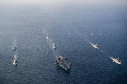 지난해 11월 13일 제주 남방 공해상에서 한·미·일 다영역 훈련인 '프리덤 에지' 훈련이 진행되고 있다. [사진=합동참모본부 제공] 2025.09.05 gomsi@newspim.com