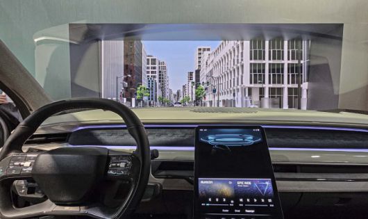 [뮌=뉴스핌] 김승현 기자 = 현대모비스 홀로그래픽 윈드쉴드 디스플레이 [사진=한국자동차기자협회] 2025.09.08 kimsh@newspim.com