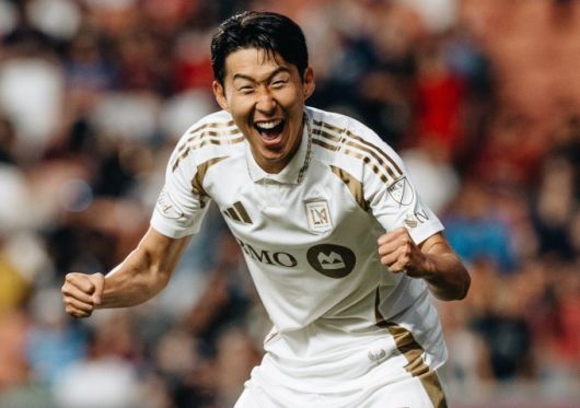 손흥민이 지난 9월 18일 MLS 솔트레이크와의 원정 경기에서 자신의 두 번째 골을 넣고 포효하고 있다. [사진=LAFC SNS]