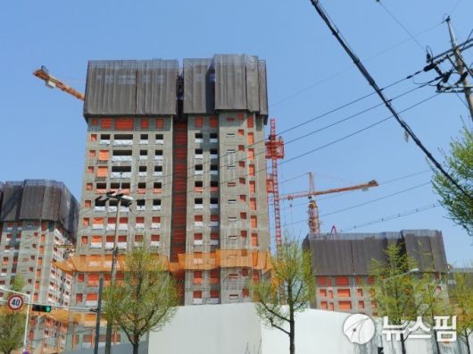 아파트 건설 현장 모습 [사진=뉴스핌DB]