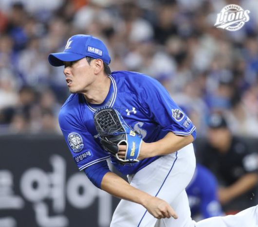 삼성의 마무리 투수 김재윤. [사진 = 삼성]