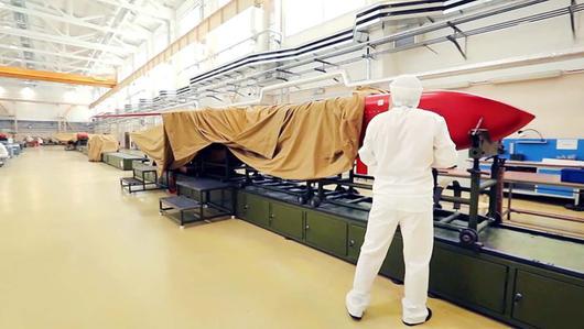 러시아의 신형 핵추진 순항미사일 부레베스트니크가 러시아의 한 군수 공장에서 제작되고 있는 모습. [사진 출처=러시아 국방부] 2025.10.28 gomsi@newspim.com