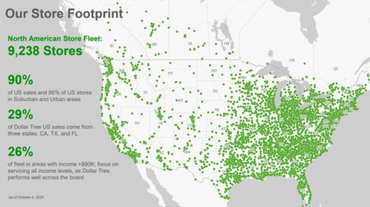 달러트리의 9200개+매장(2025.10.4.기준) [자료 = 업체 홈페이지]