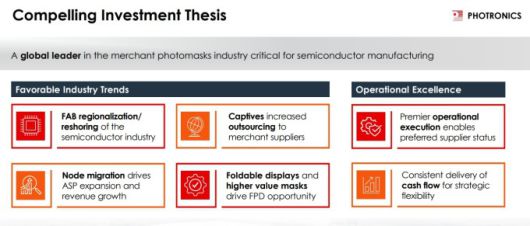 포토마스크 업계에 우호적인 추세 [자료 = 포트로닉스]