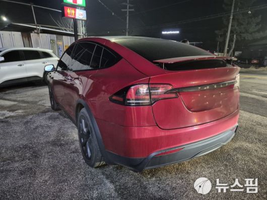 테슬라 모델 X FSD 탑재 차량. [사진=김승현 기자]