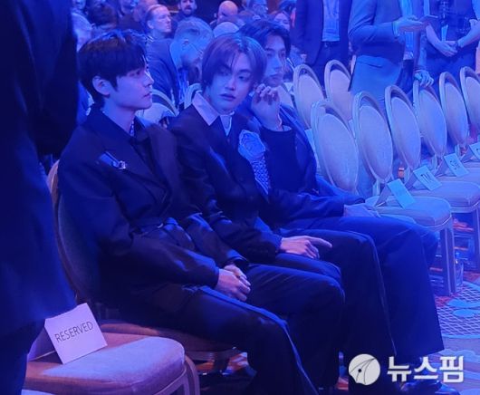 [라스베이거스=뉴스핌] 김아영 기자 = 아이돌그룹 라이즈가 4일(현지시간) 미국 라스베이거스 윈호텔에서 열린 CES 2026 '더 퍼스트룩' 프레스 콘퍼런스에 참석한 모습. 2026.01.05 aykim@newspim.com